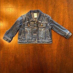 9 Month Girl, Blue Denim Jacket, Button Down